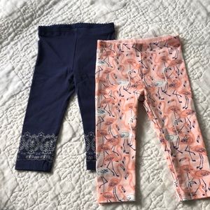 2 pairs of Tea Collection girls capri pants.